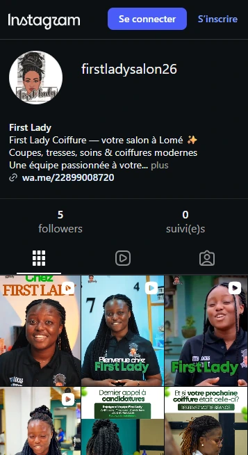 Vidéo montée pour First Lady Salon