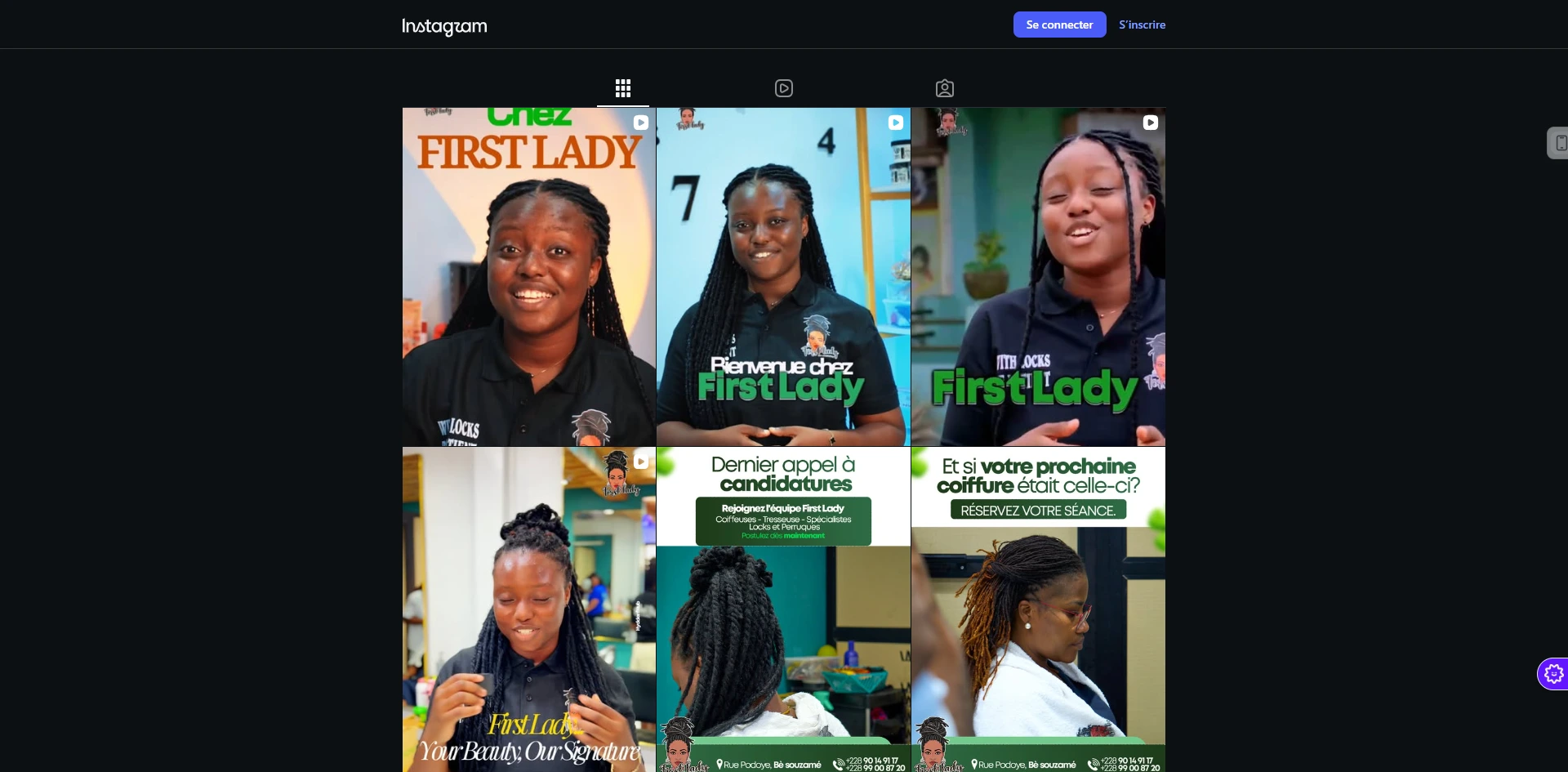 First Lady Salon - Vidéo Beauté & Coiffure